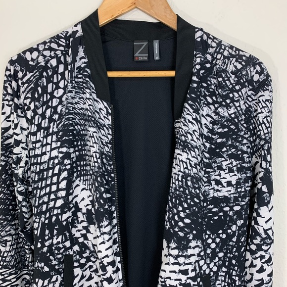 ♦️ZELLA Black White Zipper Jacket 🦩 - Picture 7 of 12